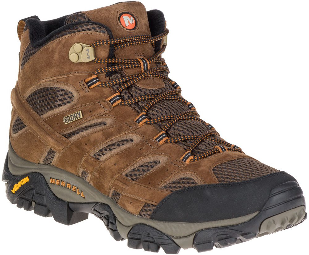 Botas Homem - Merrell Moab 2 Mid Waterproof - Marrom - JBY438976